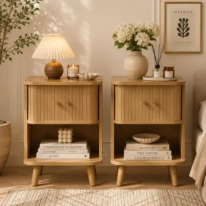 Walnut Charging Nightstands